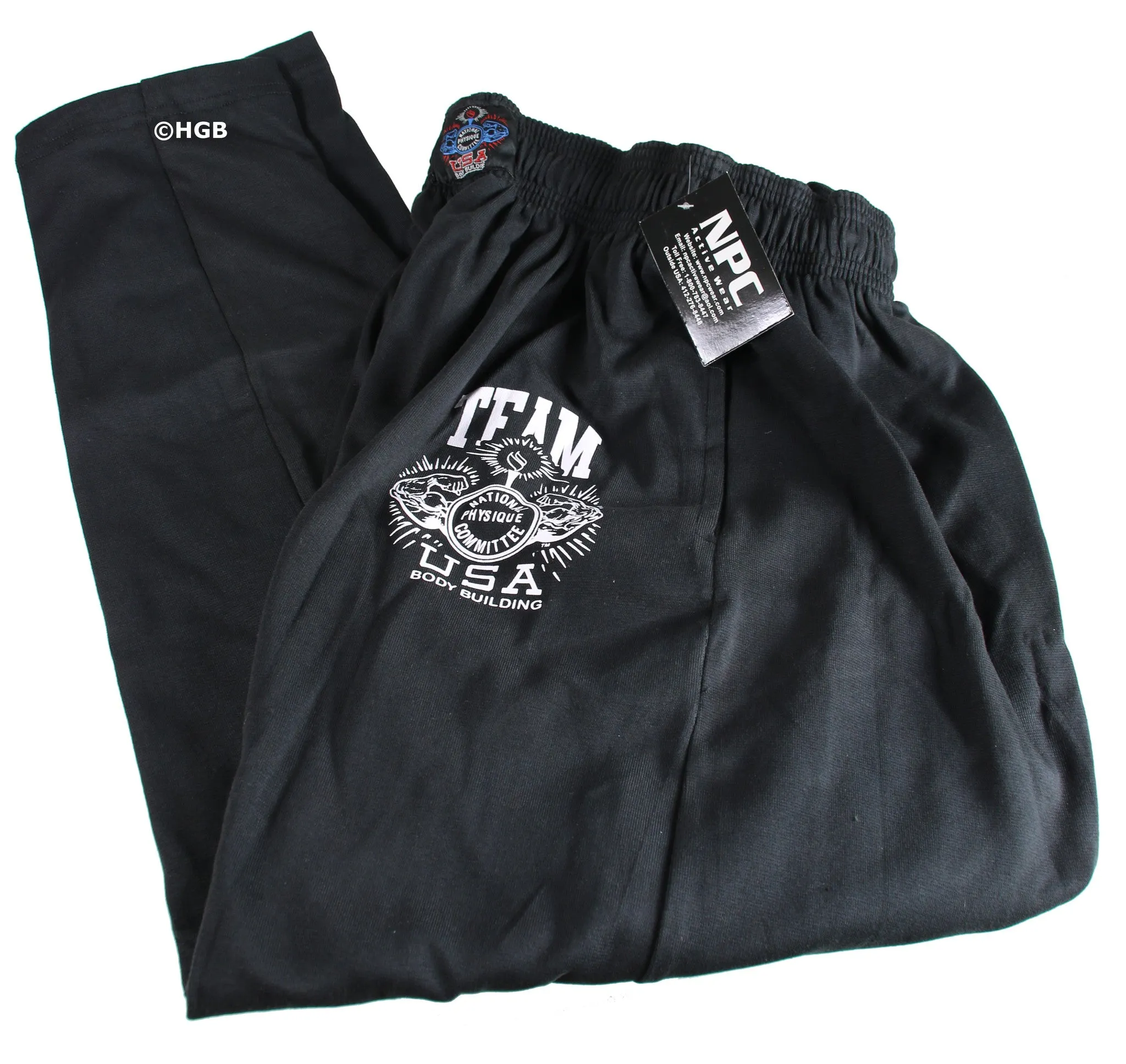 NPC Baggy Pants Bodybuilding Wear Gym Clothing Weight Lifting Mens Workout