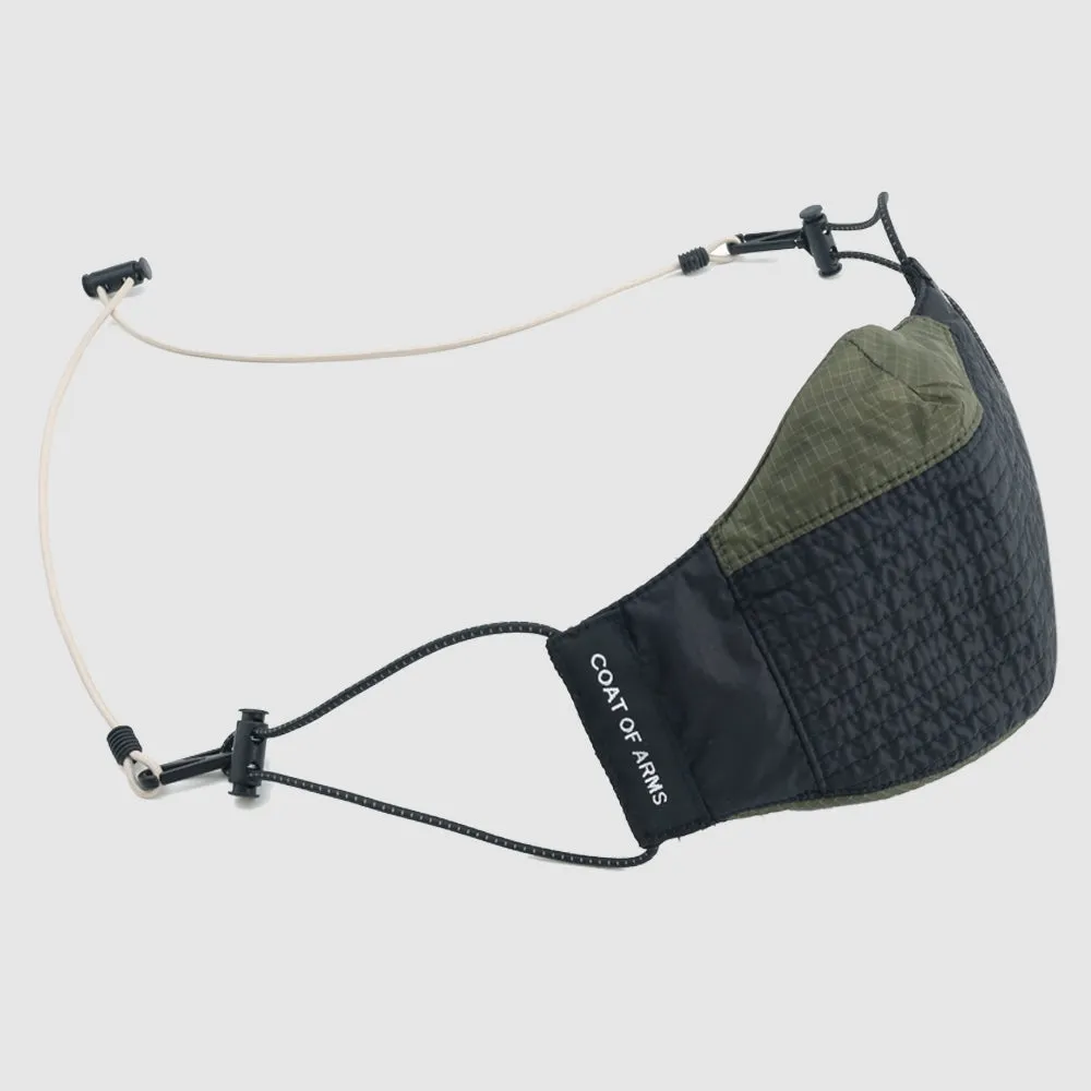 Nylon Ripstop Face Mask - Black