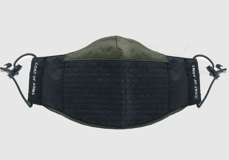Nylon Ripstop Face Mask - Black