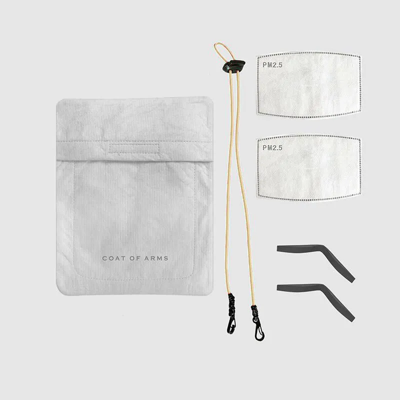 Nylon Ripstop Face Mask - Black