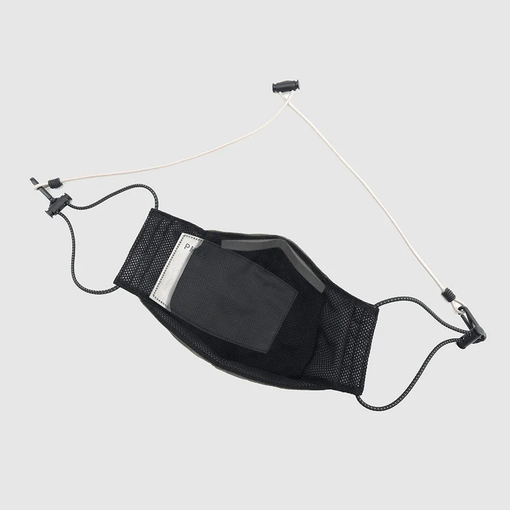Nylon Ripstop Face Mask - Black