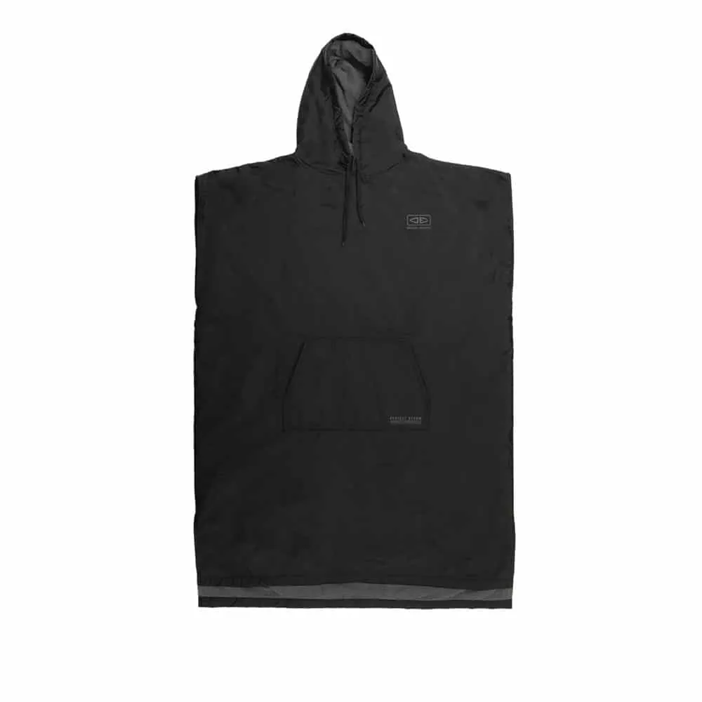 Ocean and Earth Perfect Storm Hooded Waterproof Robe Black