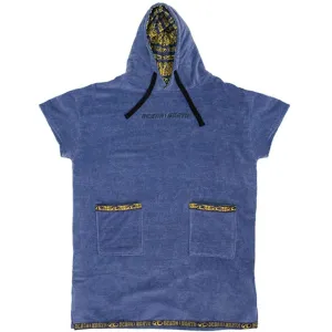 OCEAN AND EARTH Strike Hooded Poncho - Steel Blue