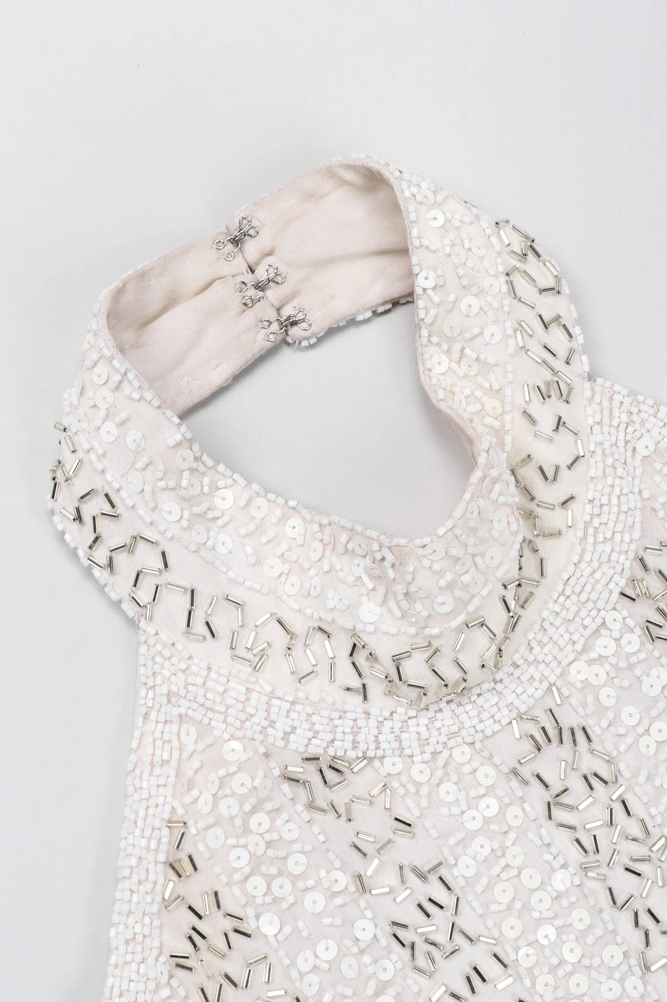 Old Hollywood Beaded Halter Gown