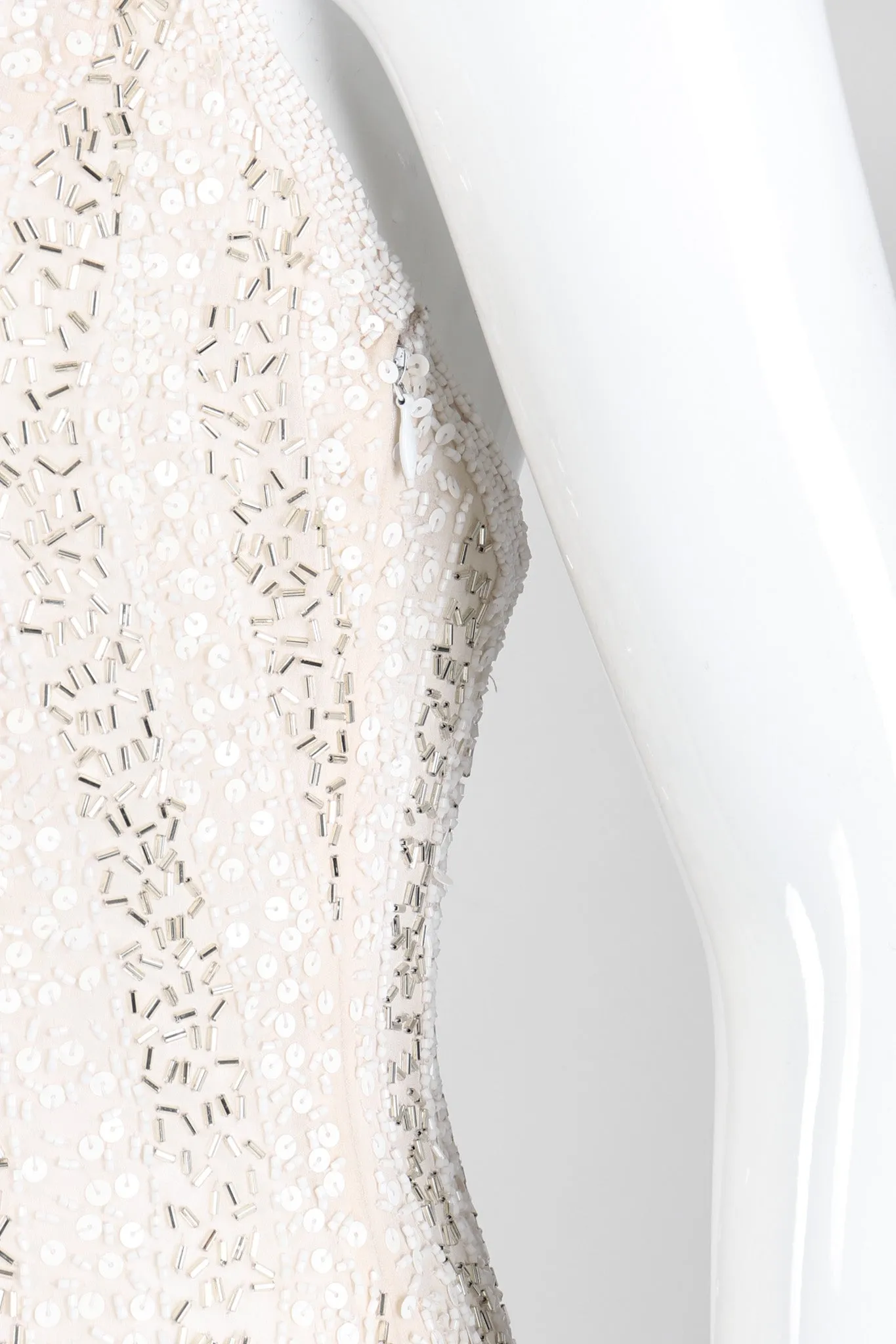 Old Hollywood Beaded Halter Gown
