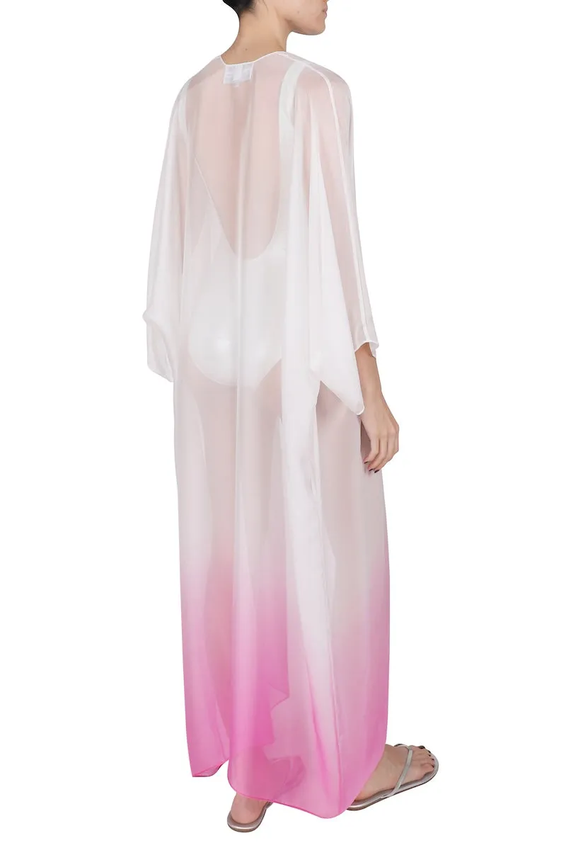 Ombre Silk Chiffon Cover Up