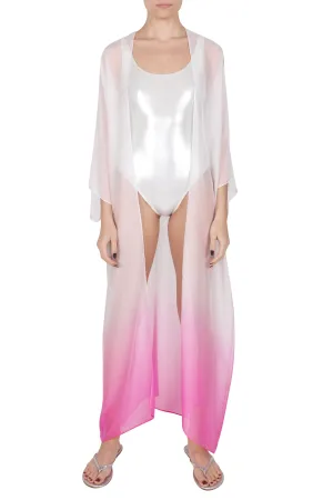 Ombre Silk Chiffon Cover Up