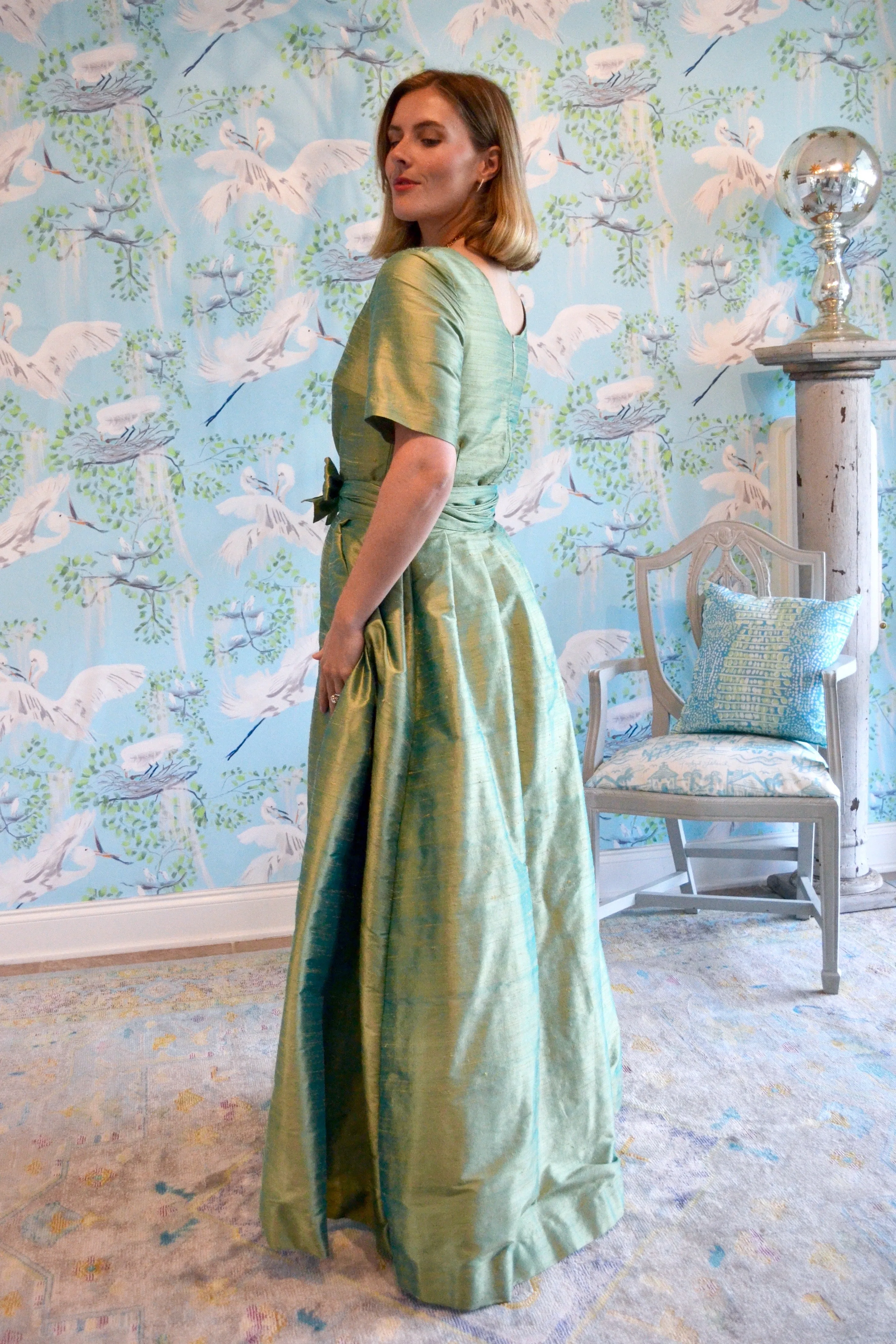 Overskirt in Silk Dupioni- Offered in 8 colors