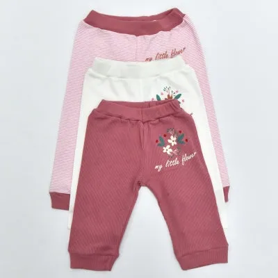 Pants Flower - 3 pack 3-6-9 M