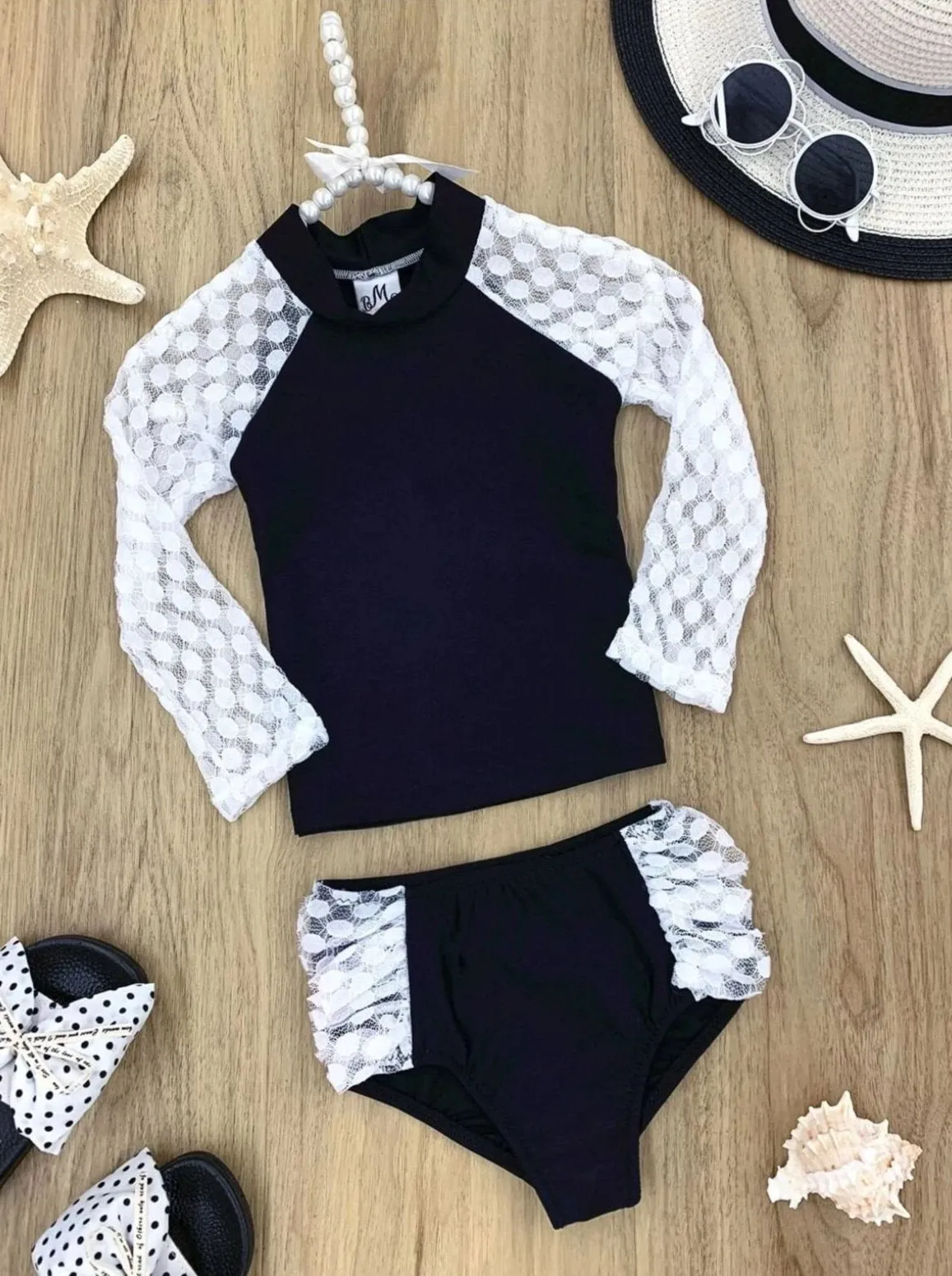 Party Starter Rash Guard Two Piece Swimsuit
