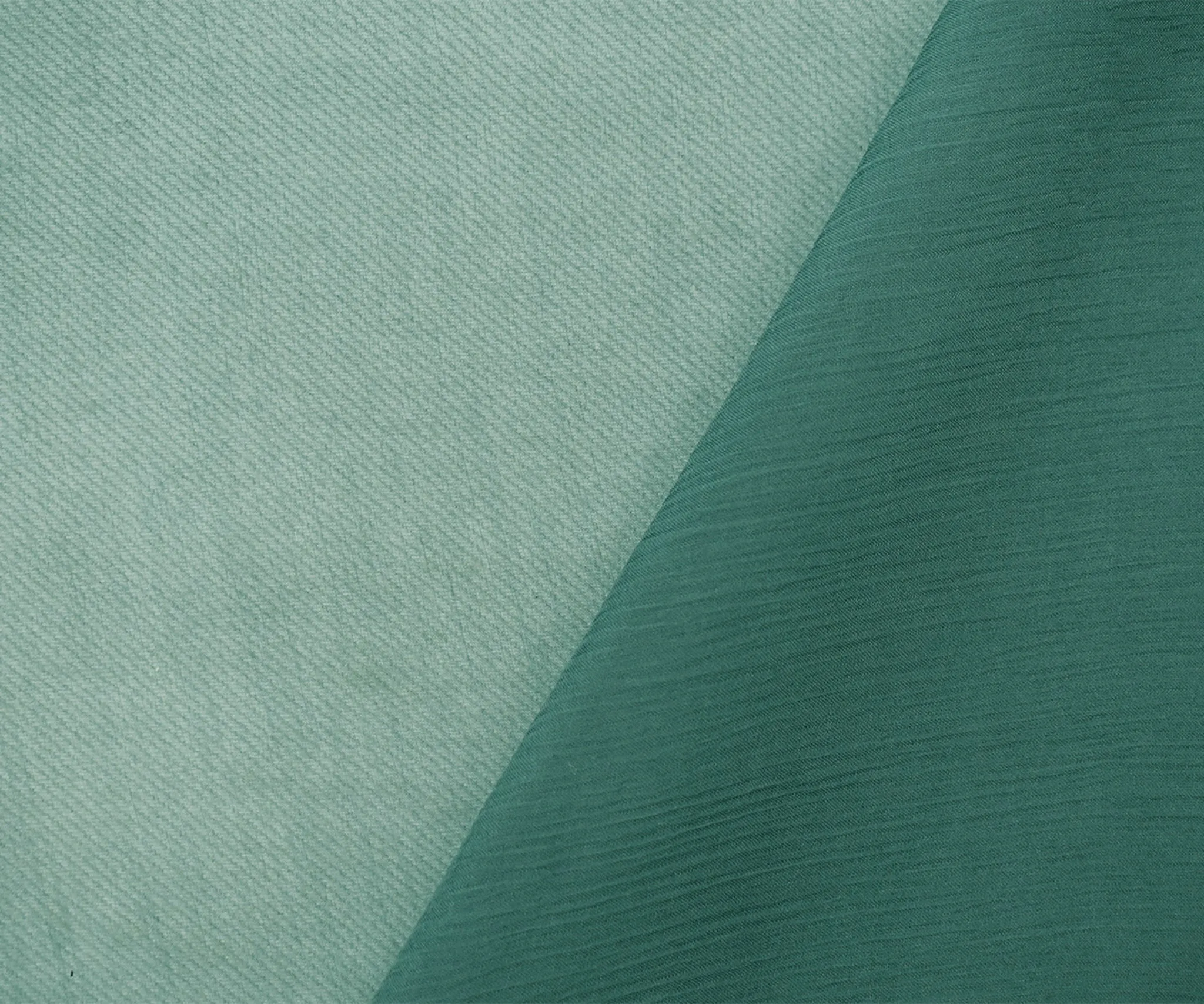 Pastel Teal Silk Crinkled Yoryu Chiffon Woven Fabric