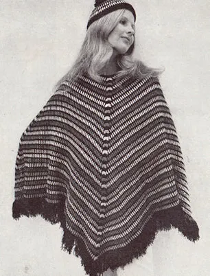 Patons 967 - 70s Crochet and Knitting Patterns for Women's Ponchos and Shawls - Instant Download PDF 24 pages