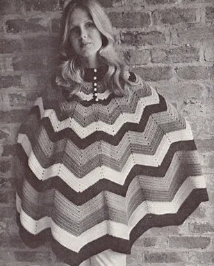 Patons 967 - 70s Crochet and Knitting Patterns for Women's Ponchos and Shawls - Instant Download PDF 24 pages
