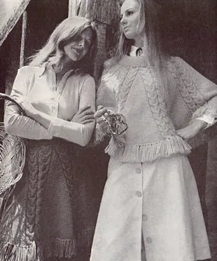 Patons 967 - 70s Crochet and Knitting Patterns for Women's Ponchos and Shawls - Instant Download PDF 24 pages