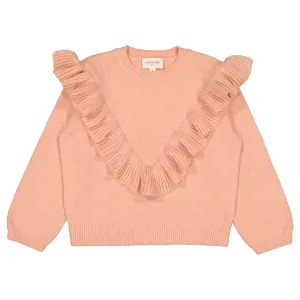 Pavlova Pink Ruffle Sweater