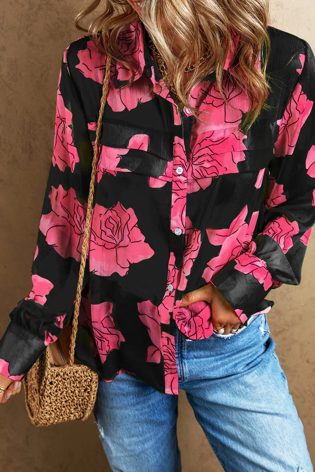 Pleated Detail Puff Sleeve Shirt