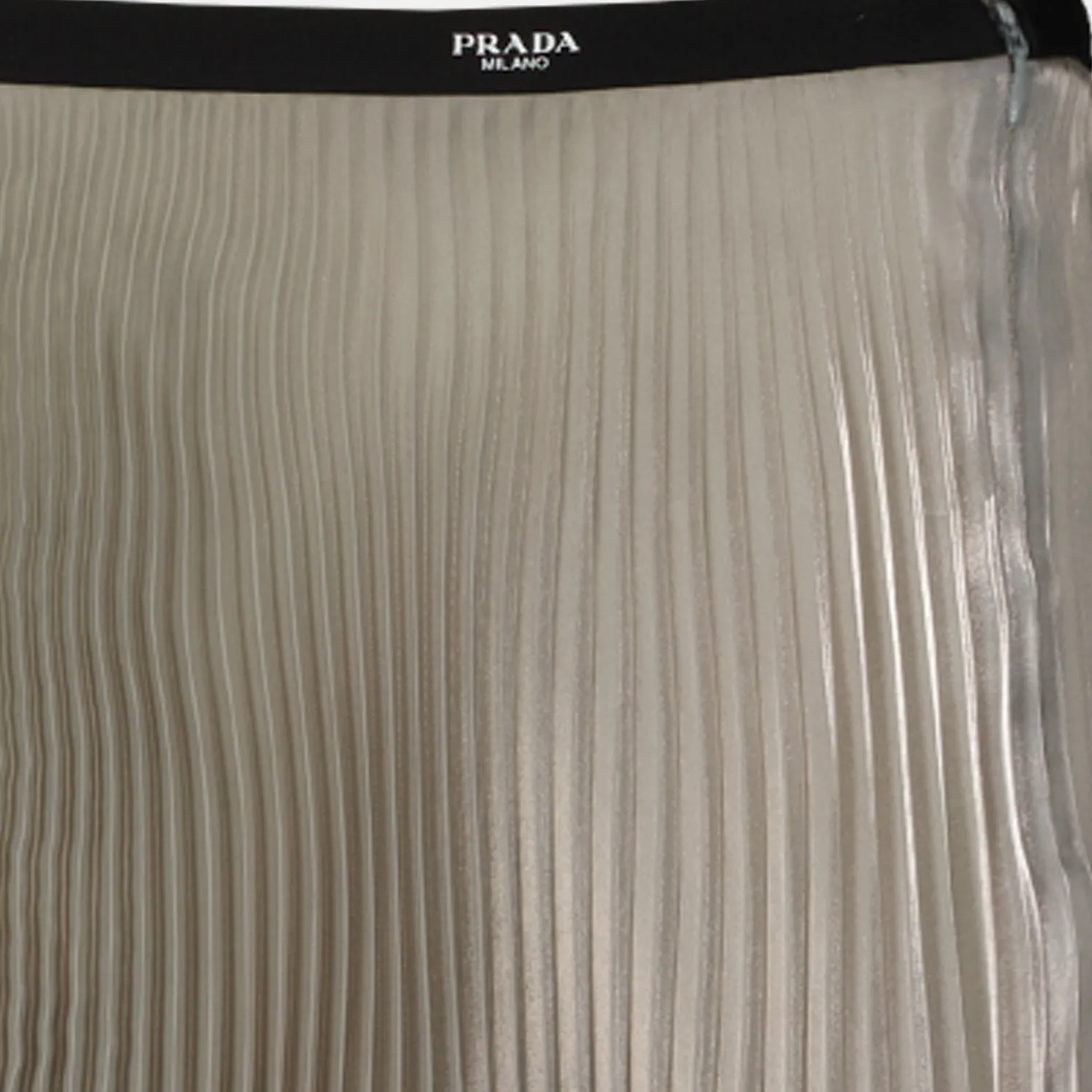 Pleated Silver Skirt