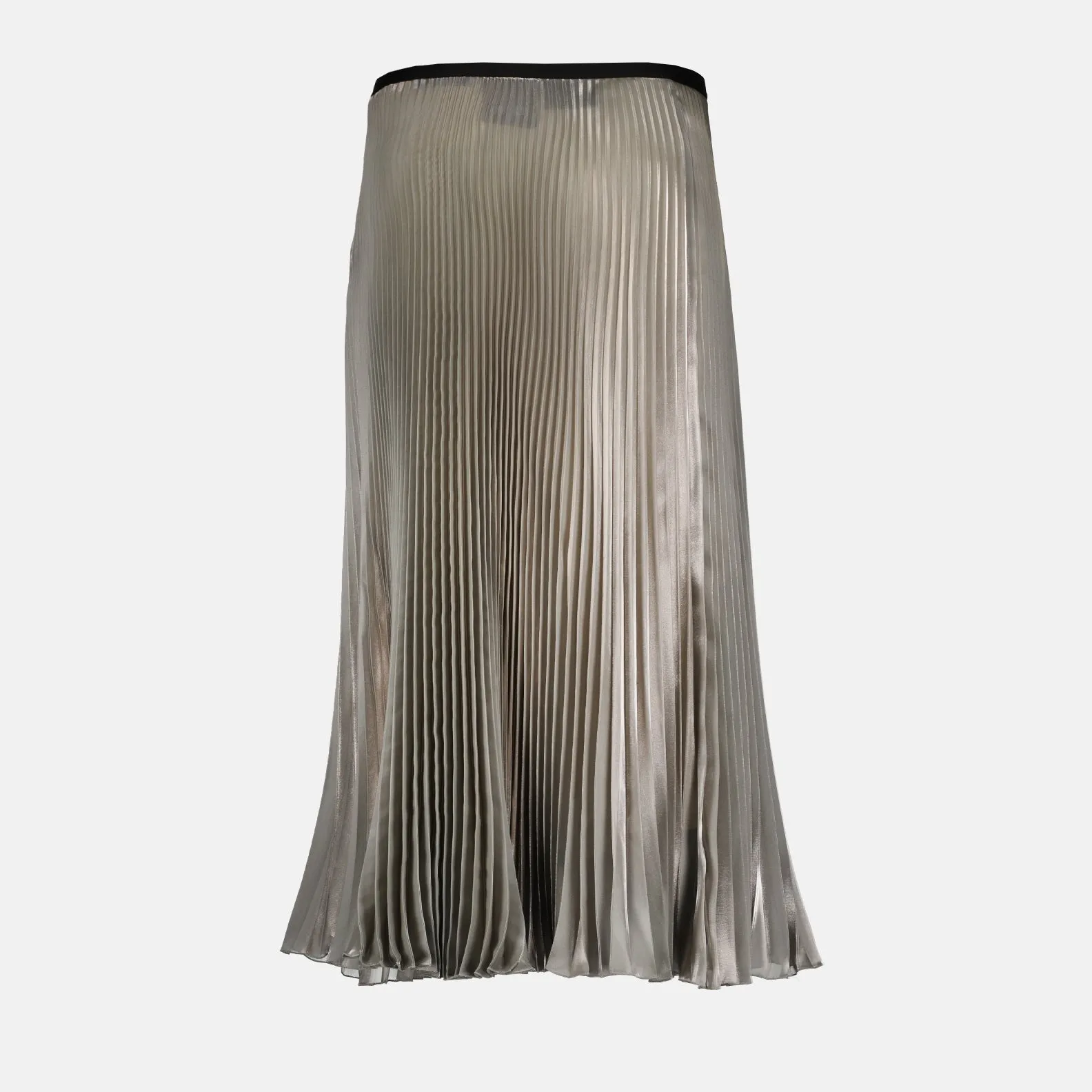 Pleated Silver Skirt