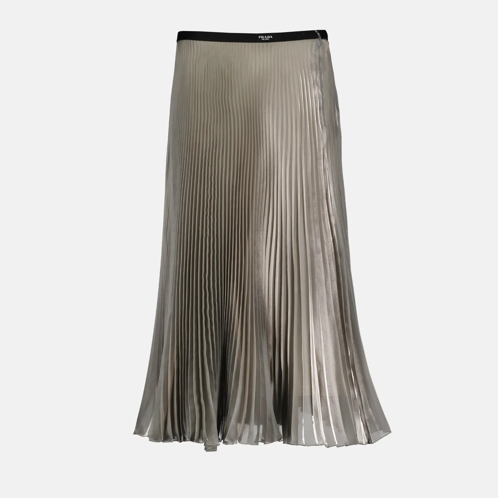 Pleated Silver Skirt