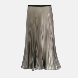 Pleated Silver Skirt