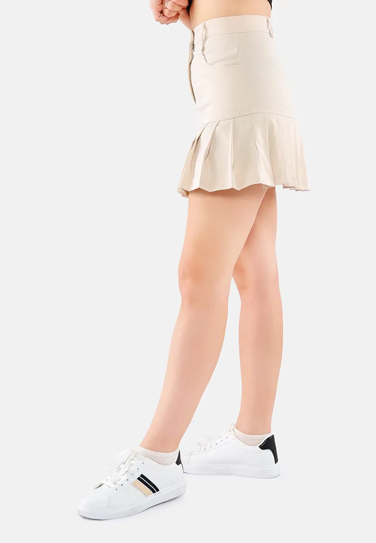 Pleated Tennis Skater Skirt