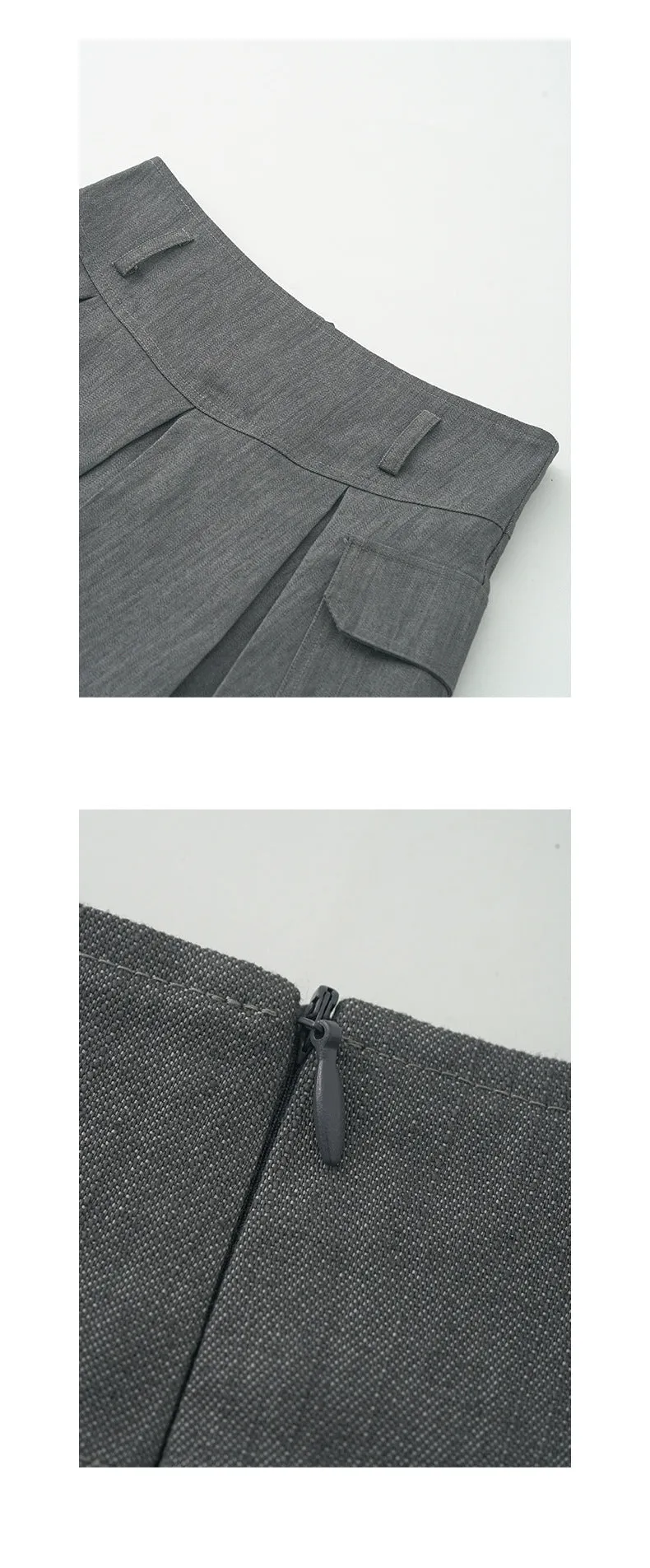 Pleated work skirt