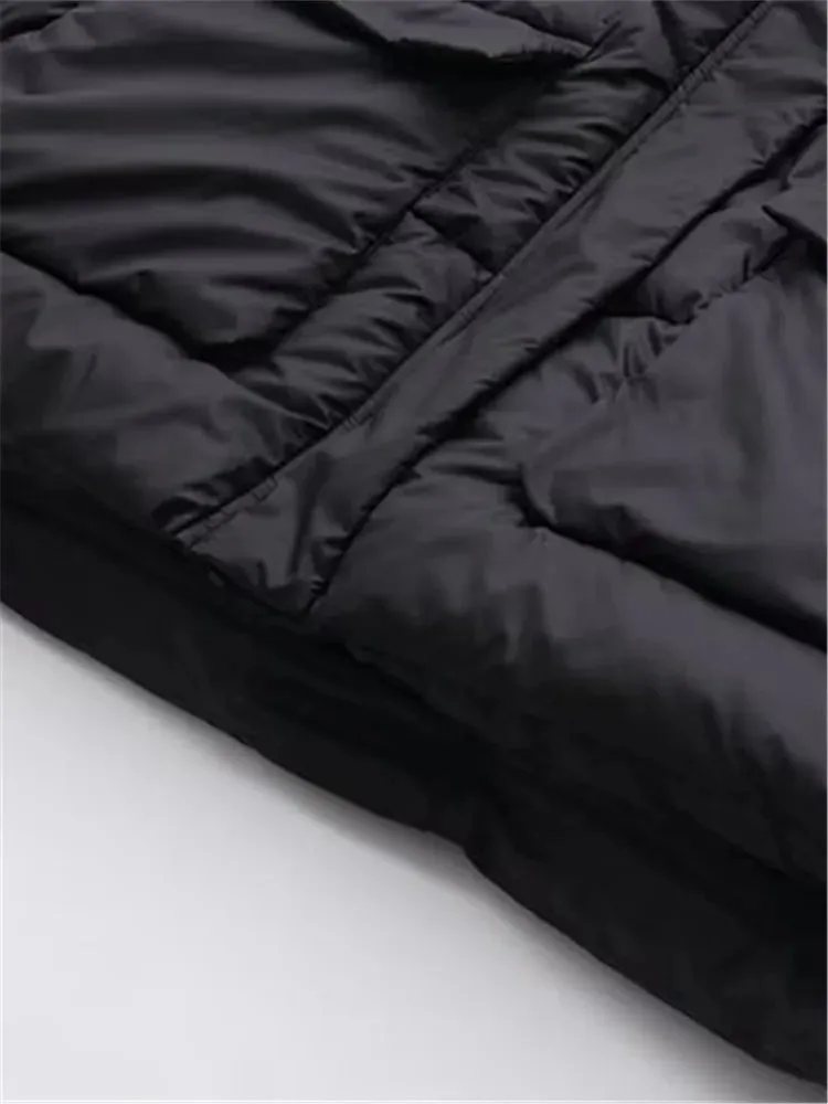 Plus Size Women's Winter Puffer Jackets Hooded Long Thick Cotton Interlayer Inside Large Size 5XL Warm Coat