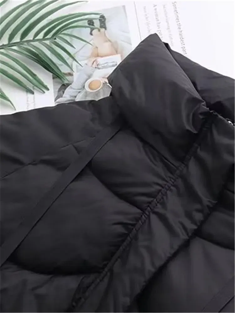 Plus Size Women's Winter Puffer Jackets Hooded Long Thick Cotton Interlayer Inside Large Size 5XL Warm Coat