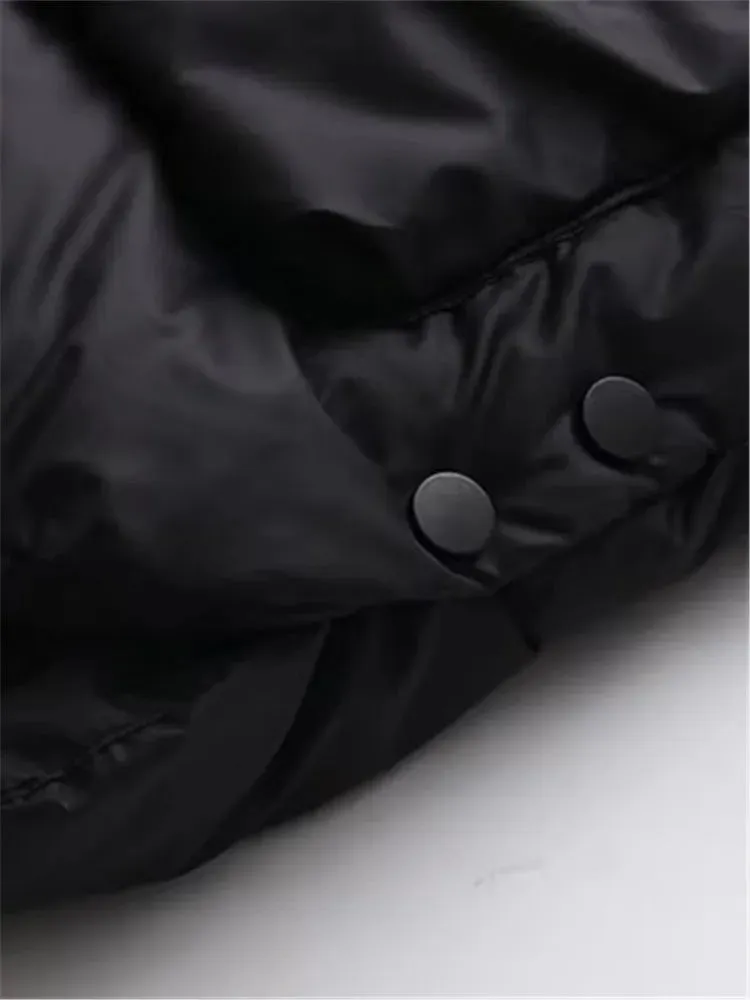 Plus Size Women's Winter Puffer Jackets Hooded Long Thick Cotton Interlayer Inside Large Size 5XL Warm Coat