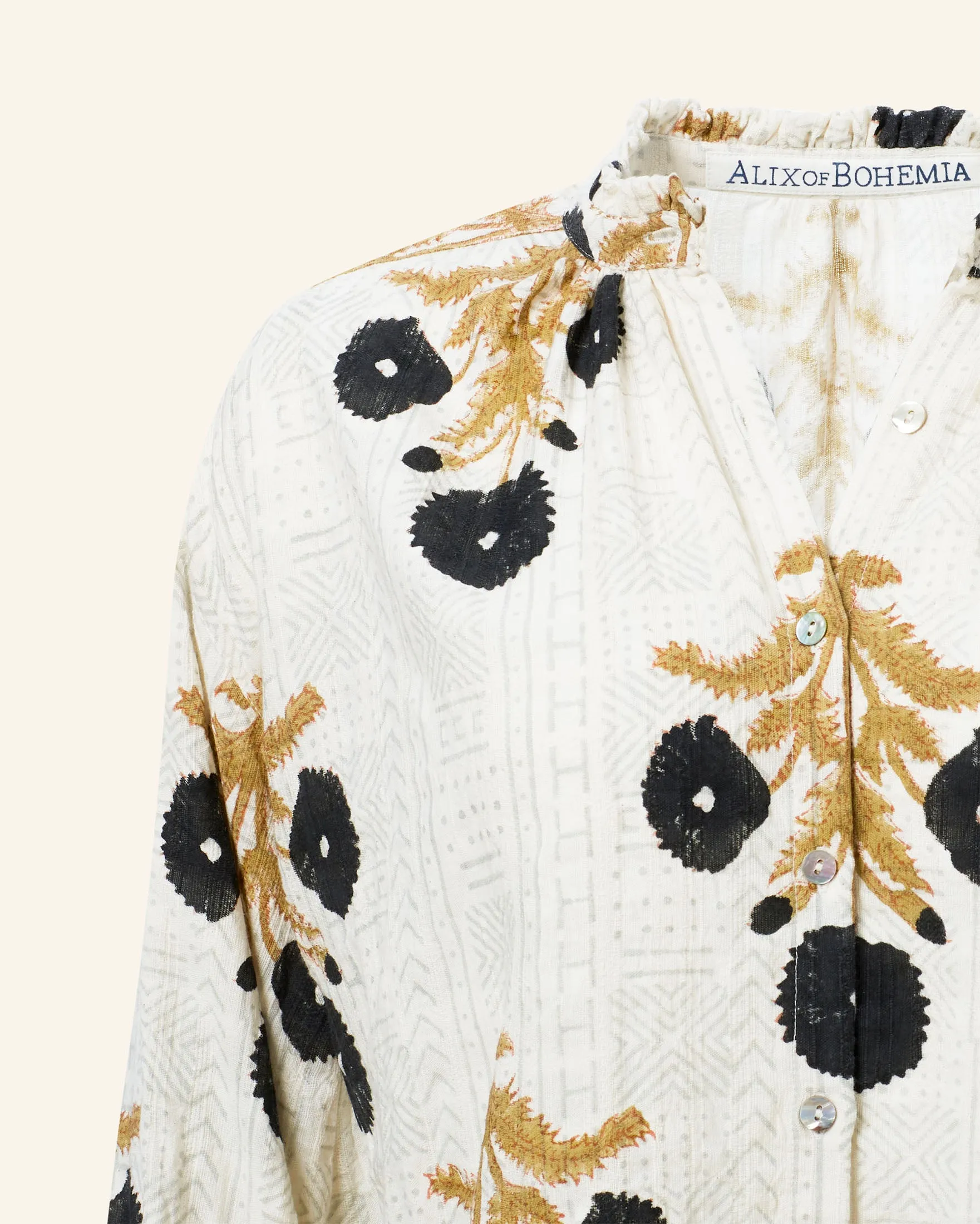 Poet Noir Triple Bloom Blouse