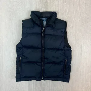 Polo Ralph Lauren Boys Navy Blue Duck Down Puffer Vest Size 5 Years