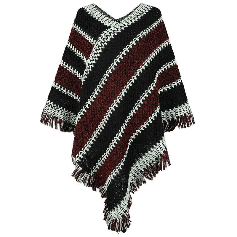 Ponchos for Women, Women Ponchos and Wraps Winter Retro Stylish Poncho Shawl for Women K424