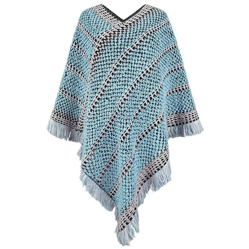 Ponchos for Women, Women Ponchos and Wraps Winter Retro Stylish Poncho Shawl for Women K424