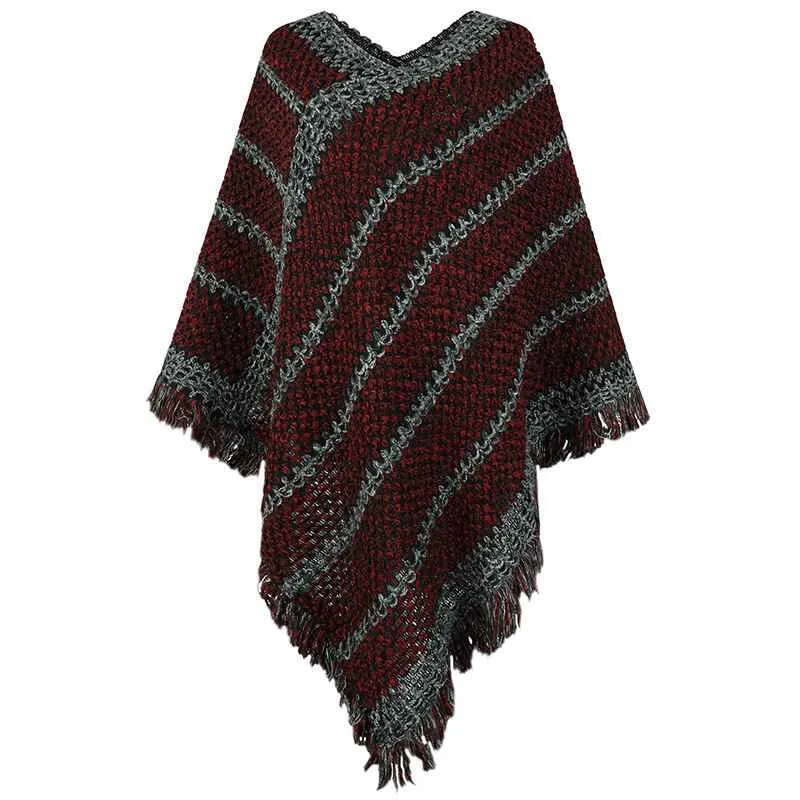 Ponchos for Women, Women Ponchos and Wraps Winter Retro Stylish Poncho Shawl for Women K424