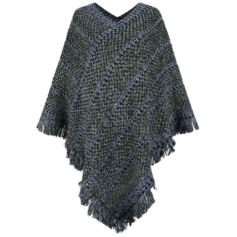 Ponchos for Women, Women Ponchos and Wraps Winter Retro Stylish Poncho Shawl for Women K424