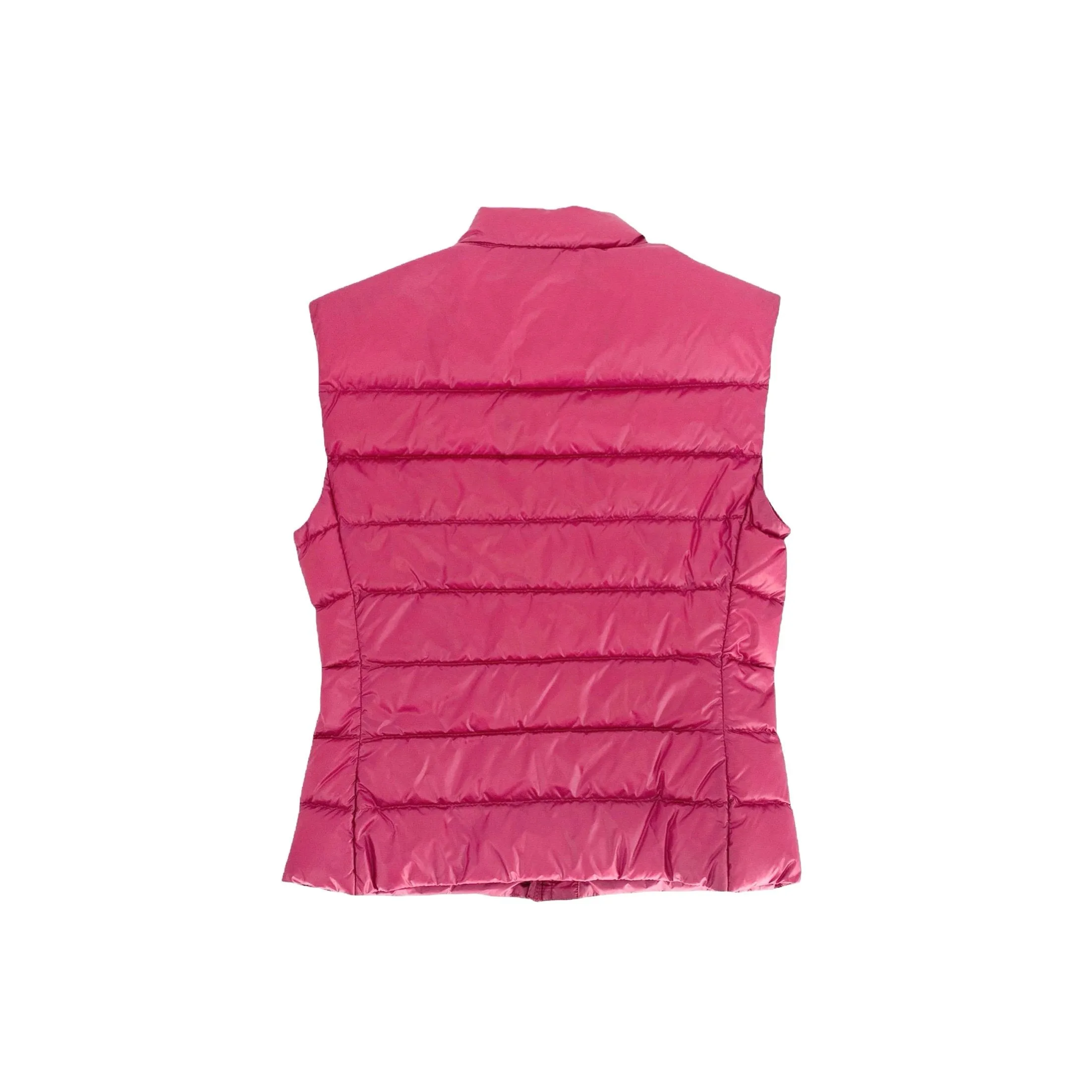 Prada Pink Logo Puffer Vest