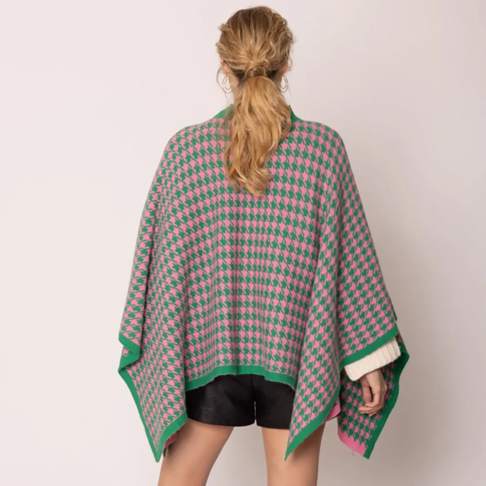 “Pretty Girl 💕💚 Checkered & Houndstooth Ponchos & Cape”- Pre Order