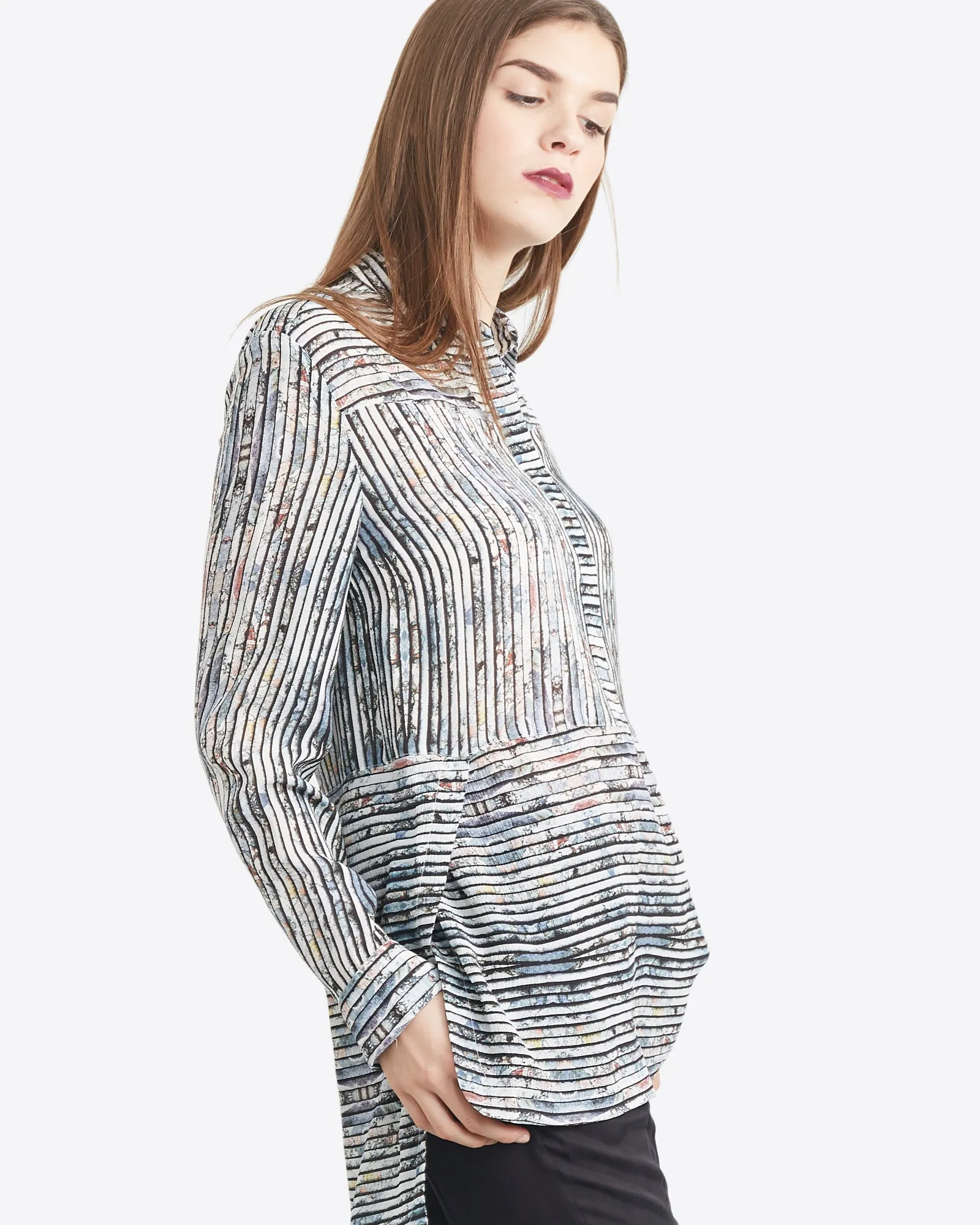 Printed  Silk Tunic
