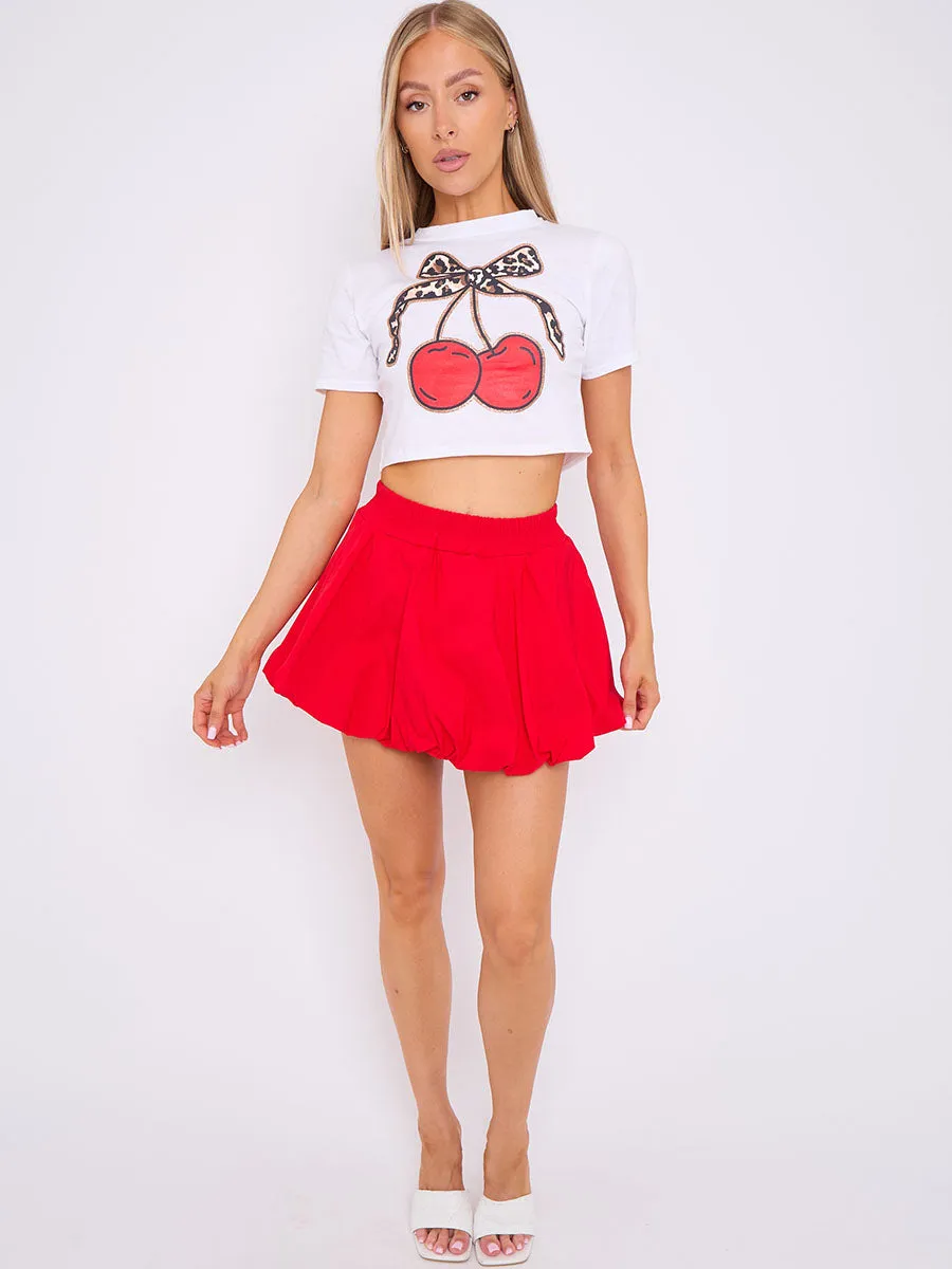 Puffball Mini Skirt