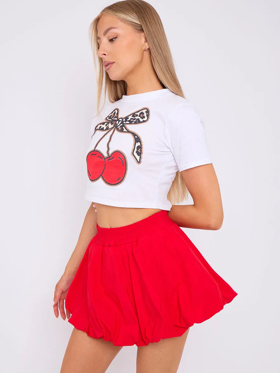 Puffball Mini Skirt