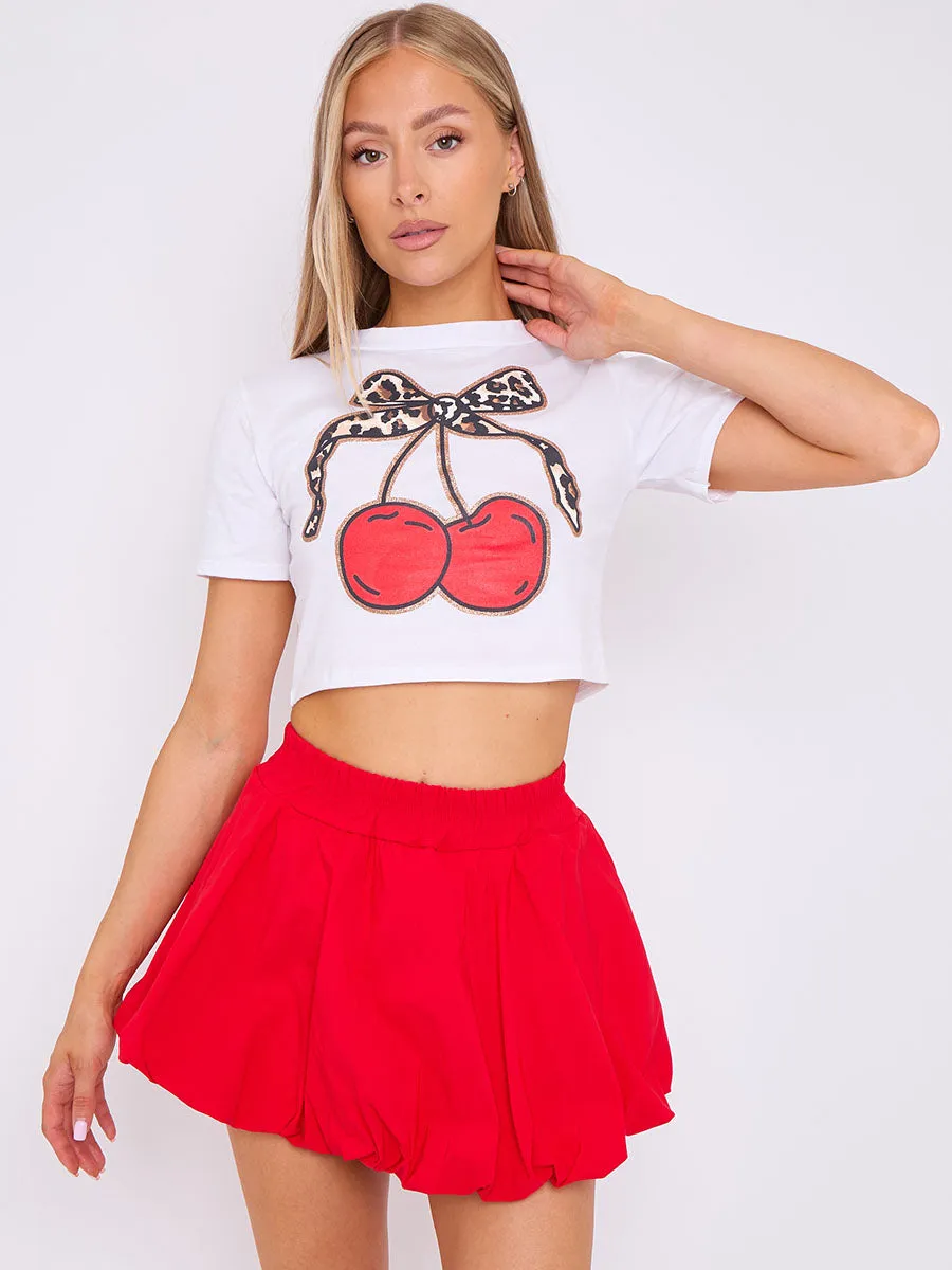 Puffball Mini Skirt