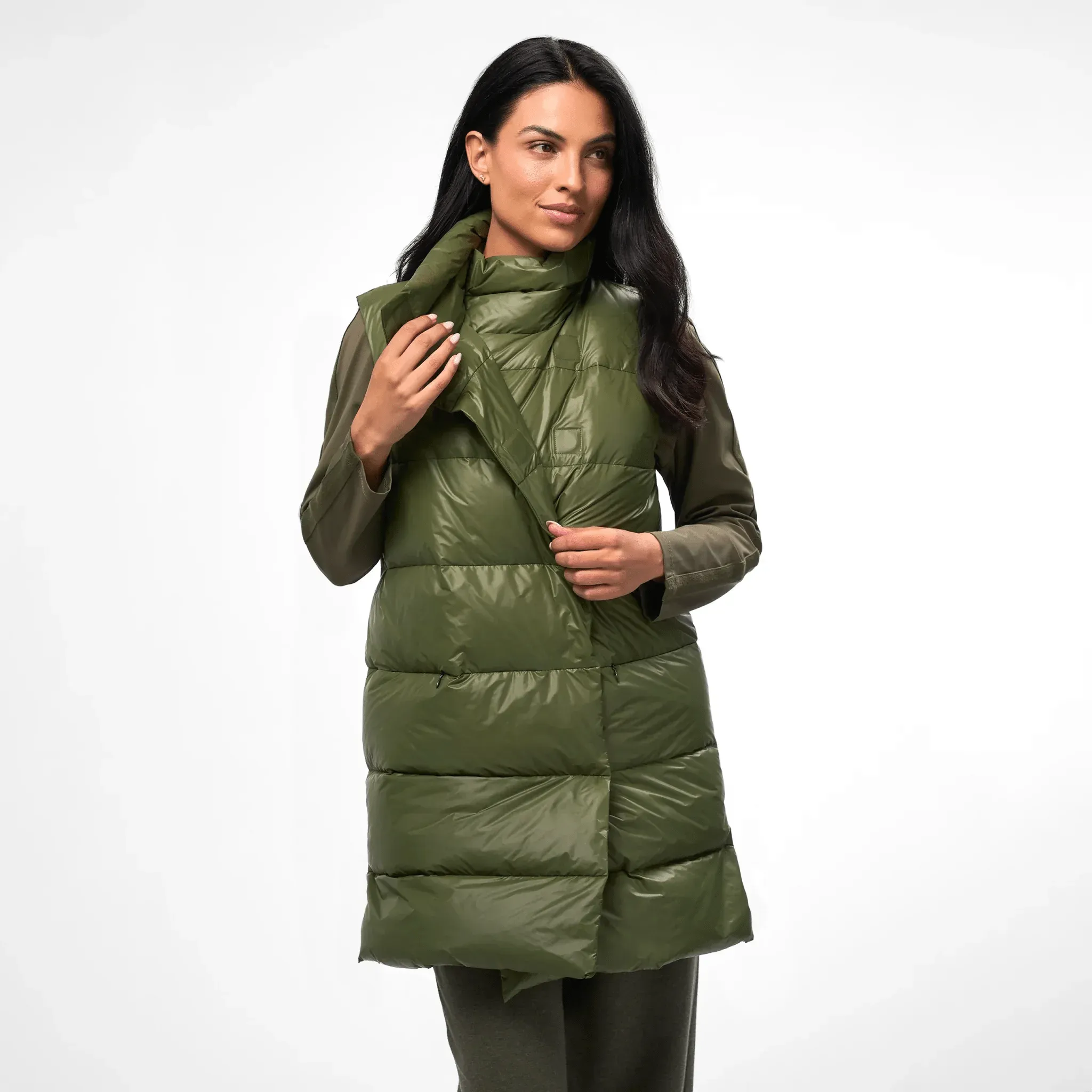 Puffer Vest - CORE DARK MUSK GREEN