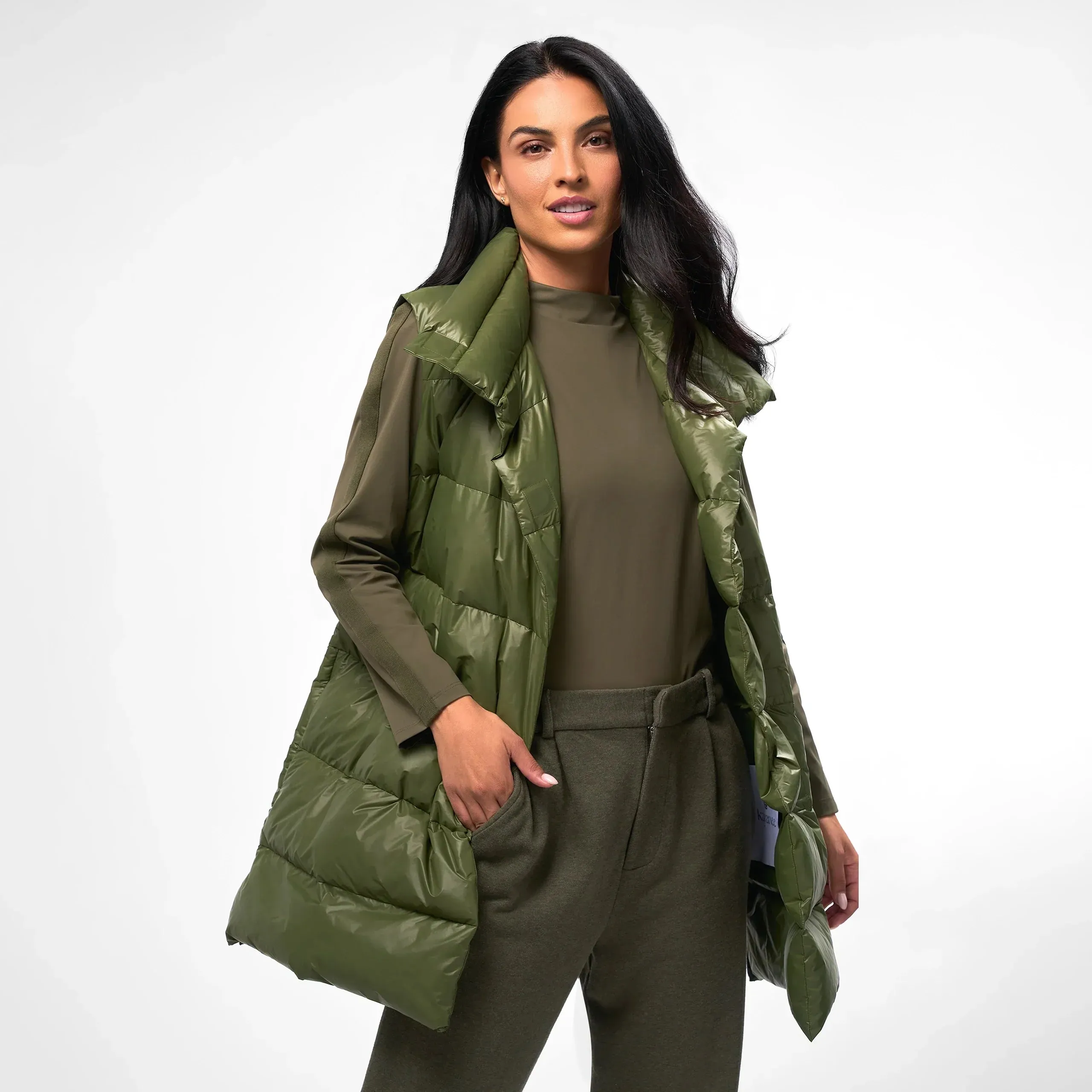 Puffer Vest - CORE DARK MUSK GREEN