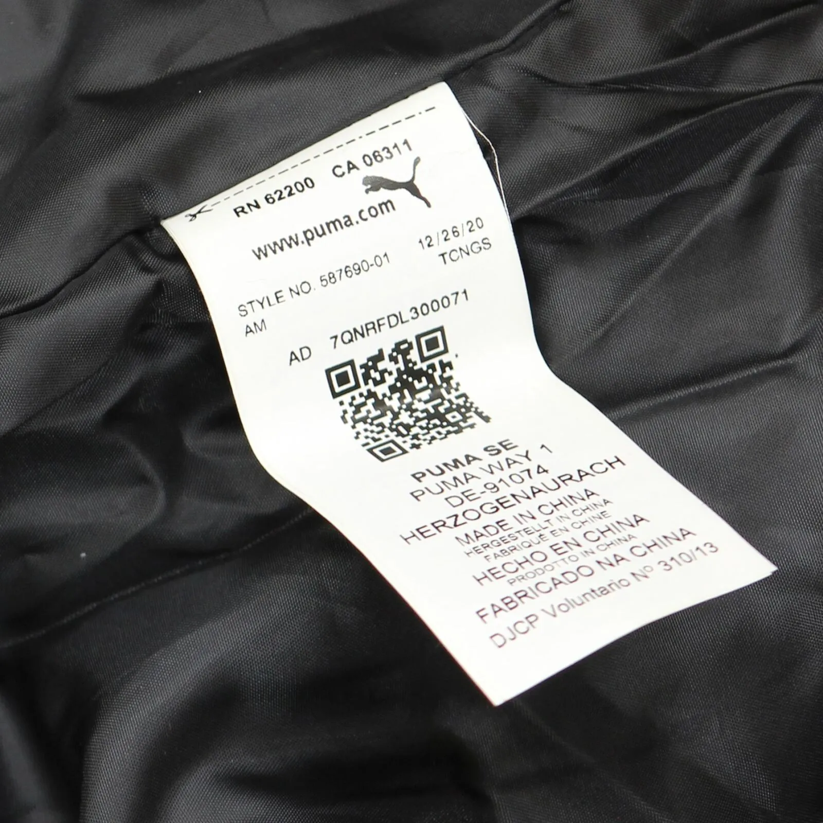 Puma Men's Padded Puffer Camo Jacket