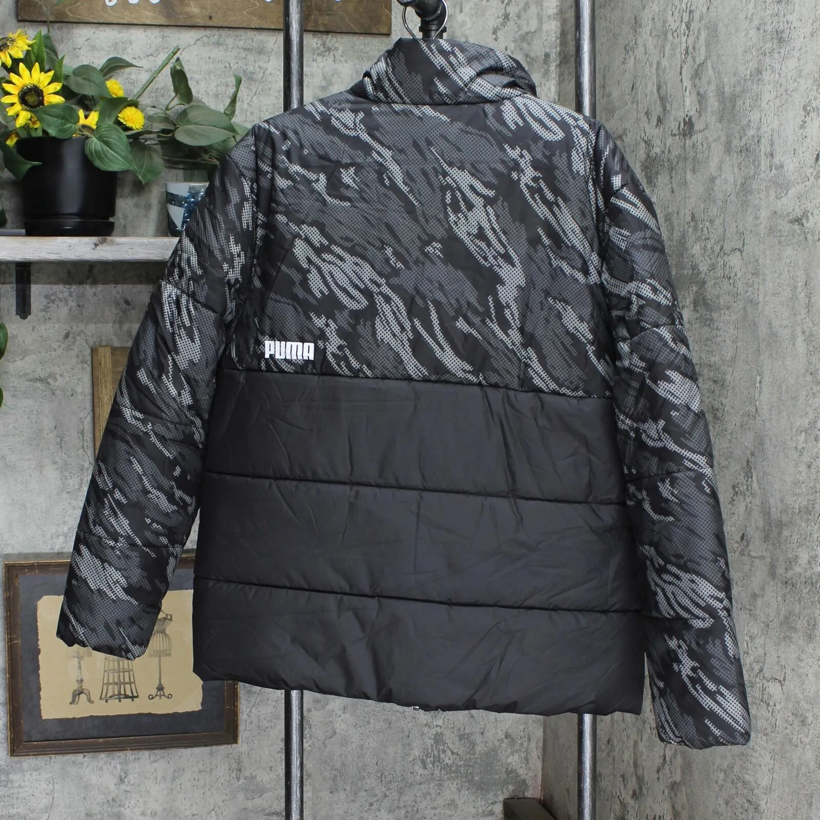 Puma Men's Padded Puffer Camo Jacket