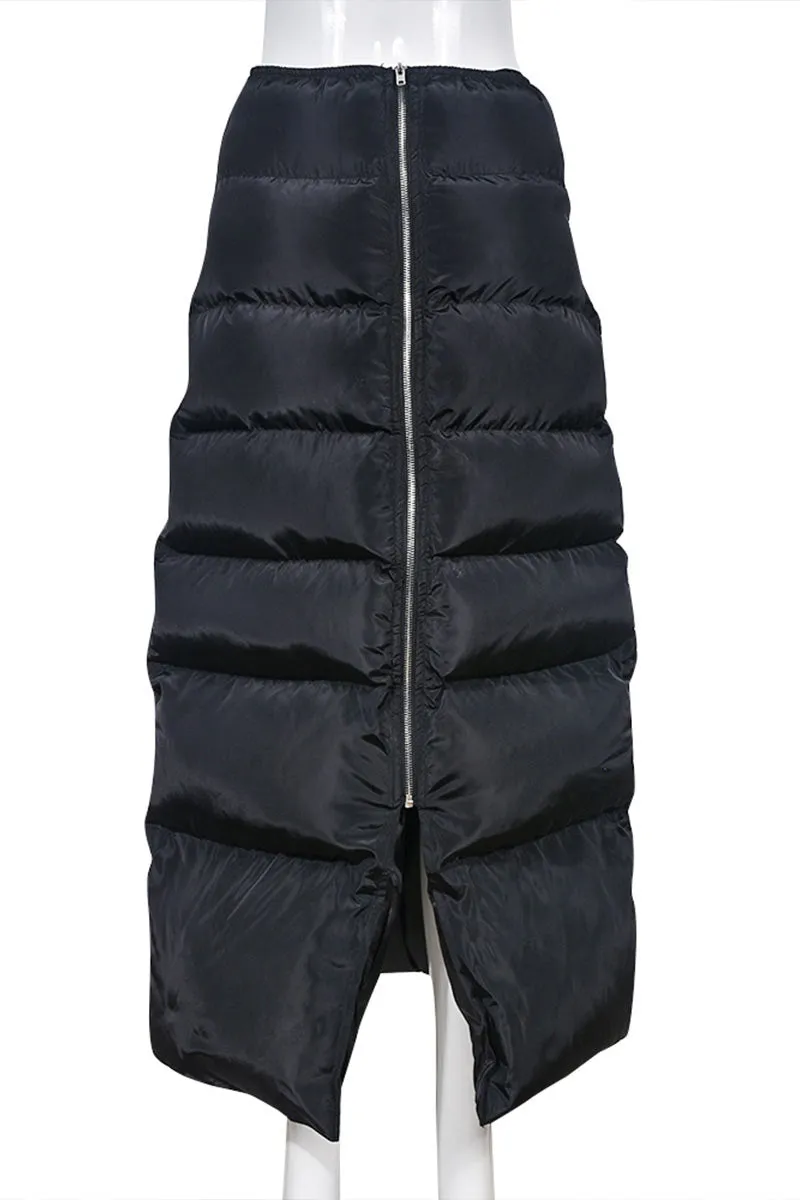 QH0538 Puffer Long Skirt