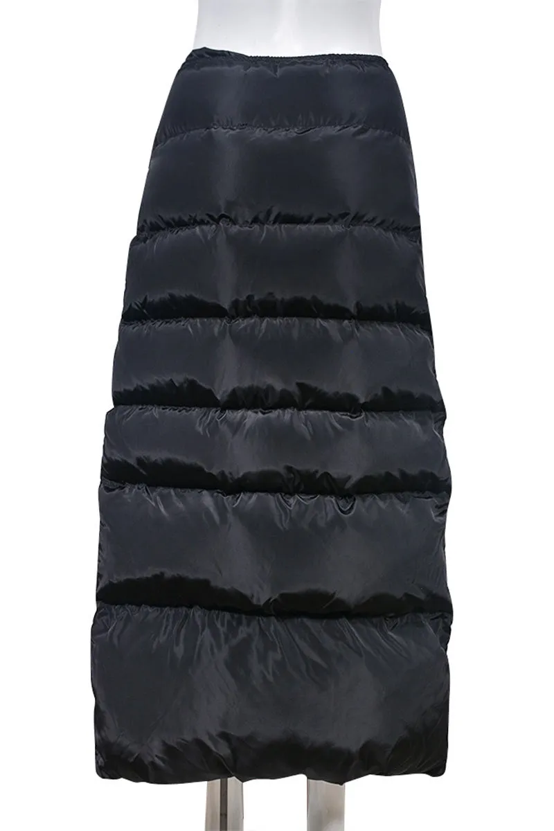QH0538 Puffer Long Skirt