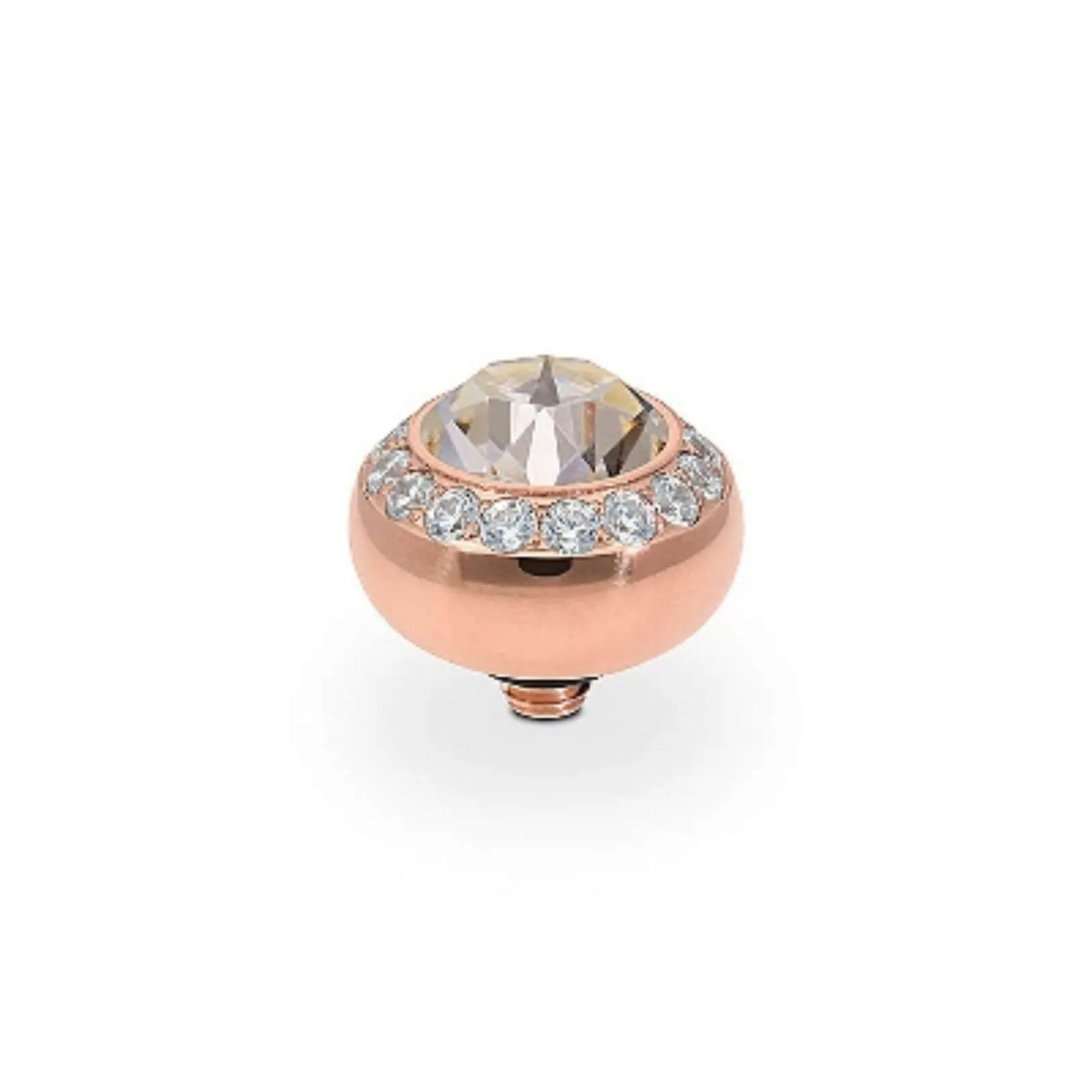 Qudo Tondo Deluxe 10mm Rose Gold Topper - Silk