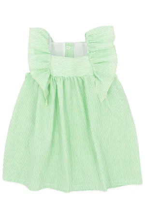 "Emmy" Green Stripe Dress