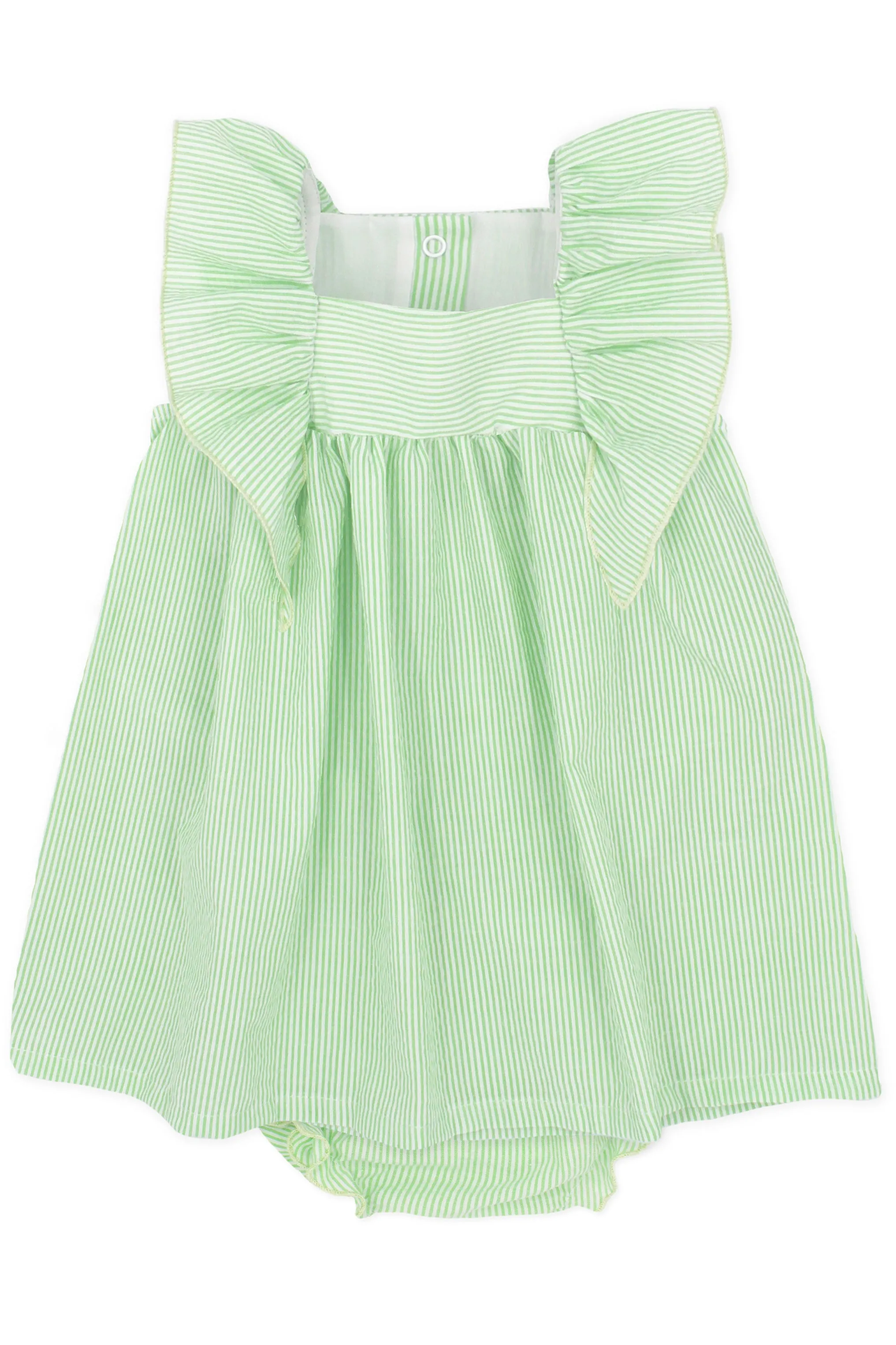 "Emmy" Green Stripe Dress